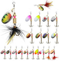 20Pcs Brass Spinner Spoon Fishing Lures