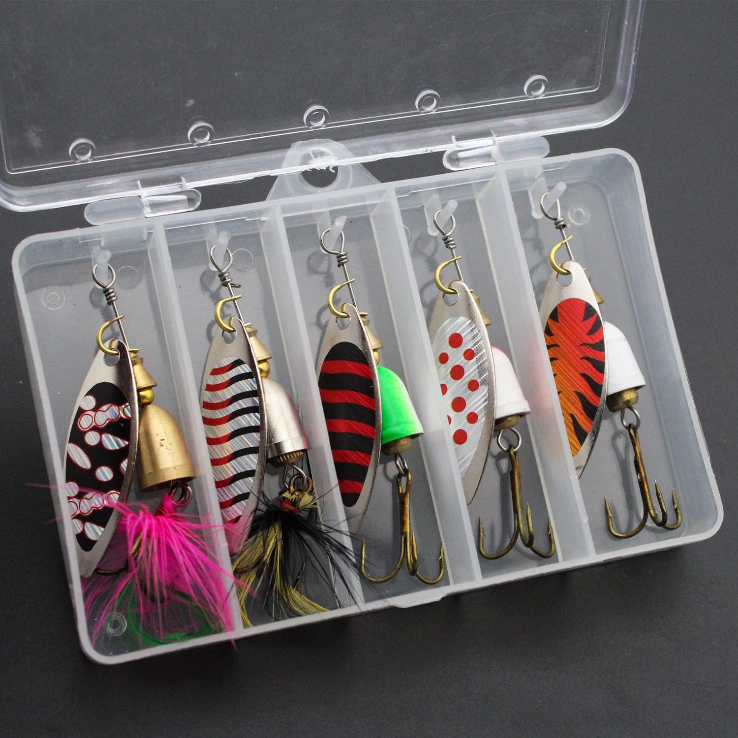 5Pcs Brass Spinner Spoon Fishing Lures – Lilureena