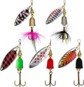 5Pcs Brass Spinner Spoon Fishing Lures